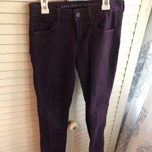 Burgundy Jeans